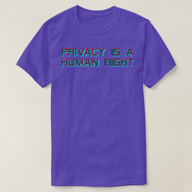 Privacy Is A Human Right 3D T-Shirt (Design Front)