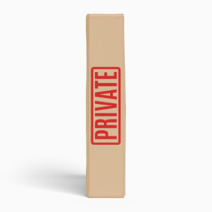 Private 3 Ring Binder