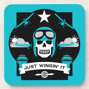 Private And Commercial Pilot Gift Beverage Coaster
