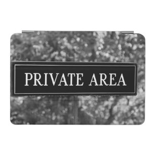 PRIVATE AREA Sign iPad Mini Cover