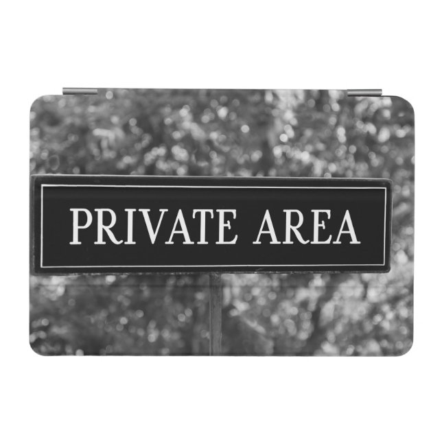 PRIVATE AREA Sign iPad Mini Cover (Horizontal)