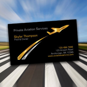 Private Aviation Services Business Card