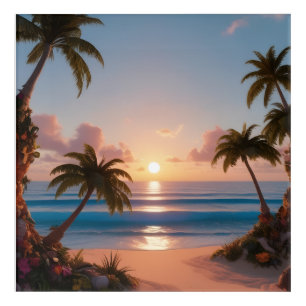 Private Beach Acrylic Wall Art