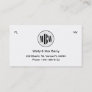 Private Business Card MBW 3