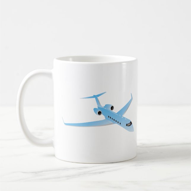 Private Business Jet Coffee Mug (Left)