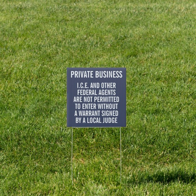 Private Business/Know Your Rights Sign (Insitu)