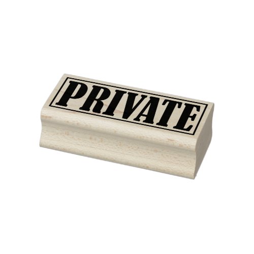 Private Business Office Framed Simple Word Rubber Stamp