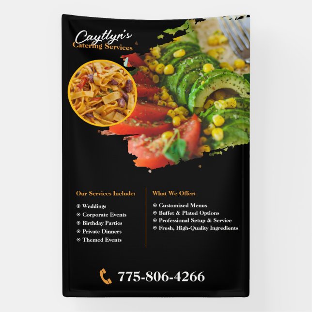 Private Catering Business Custom Banner (Vertical)
