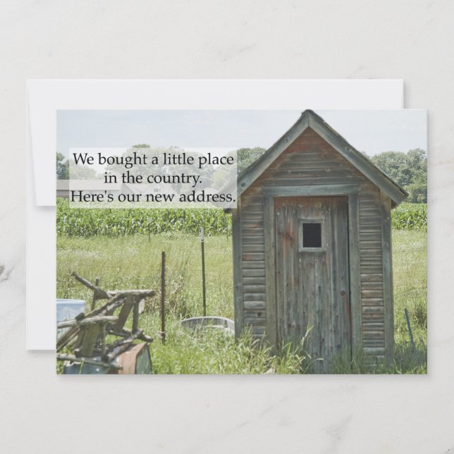 Private Change of Address Card: Country Home Announcement (Front)
