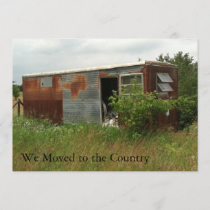 Private Change of Address Card: Moved to Country Announcement