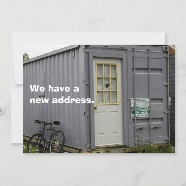 Private Change of Address Card: True Trailer Home Announcement (Front)