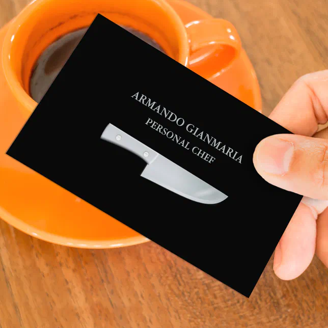 Private Chef Business Card Template | Zazzle
