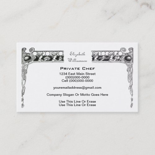 Private Chef / Food Industry Business Cards