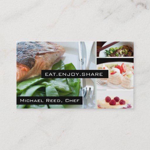 Customizable Private Chef Services | Catering Business Card