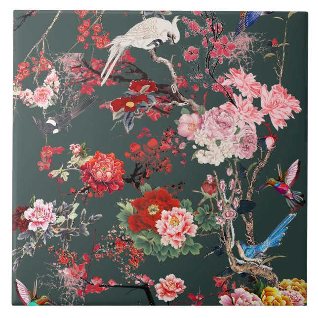 Private Chinese Garden (I) Ceramic Tile (Front)