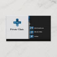 Private Clinic Doctor Medical Medicine First Aid Business Card at Zazzle
