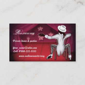 Private Dancer Business Card by wolffreeborn at Zazzle