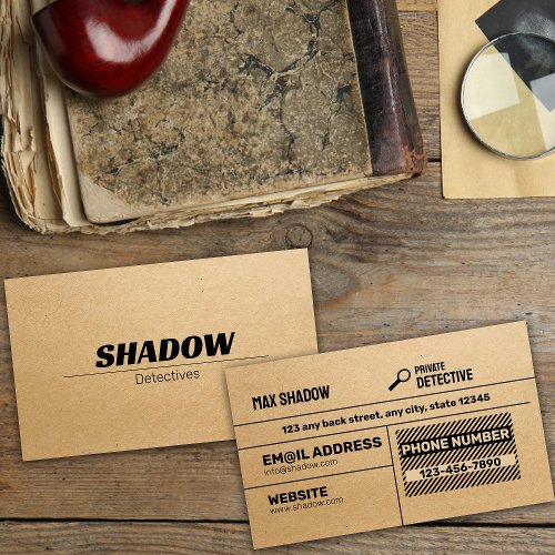 Private Detective Agency  Business Card