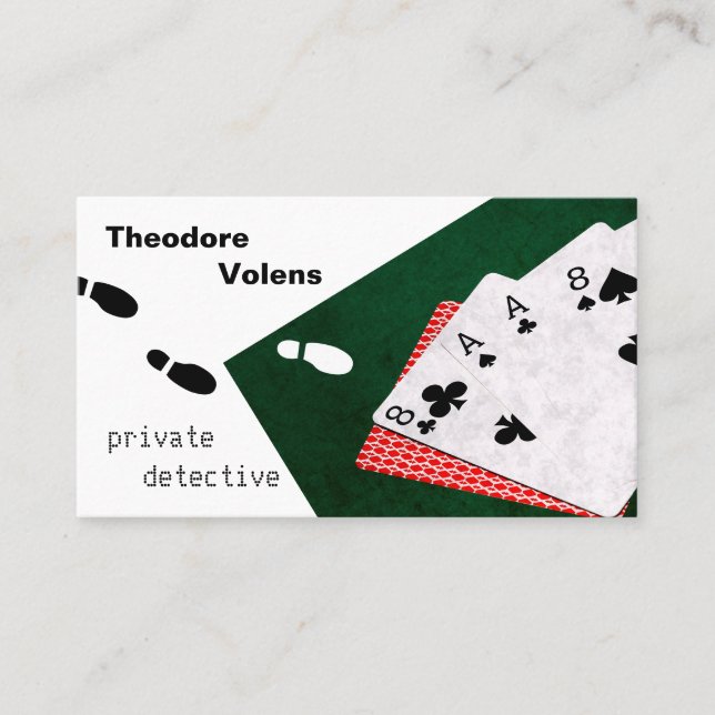 Private detective funny customizable business card (Front)