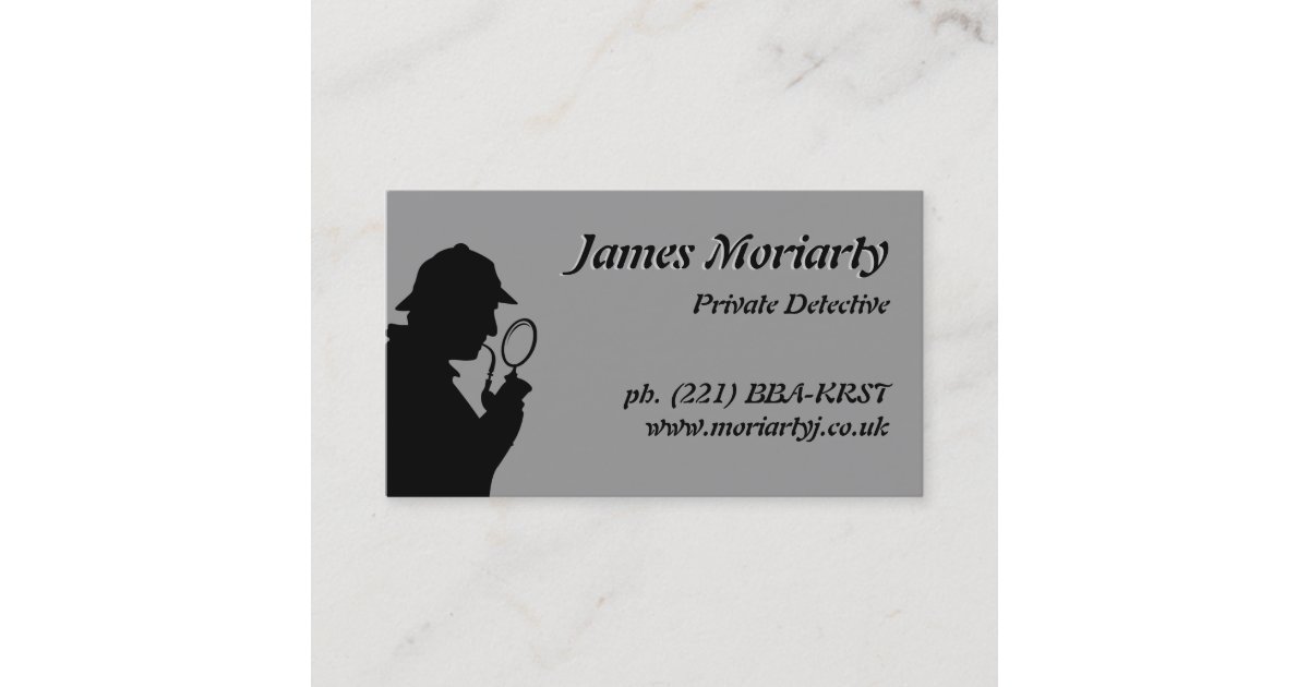 Private Detective/Investigator Business Card | Zazzle.com