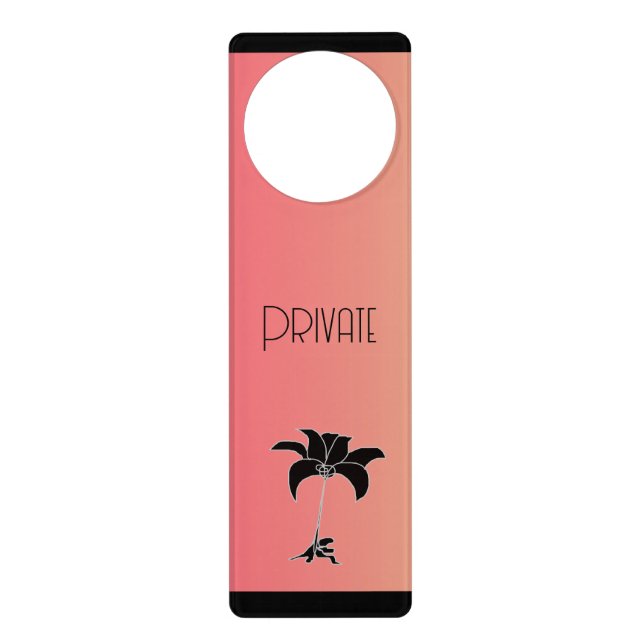 PRIVATE  DOOR HANGER (Front)