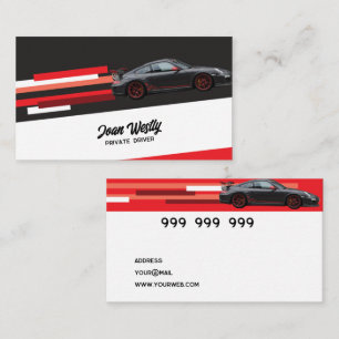 Private driver business card