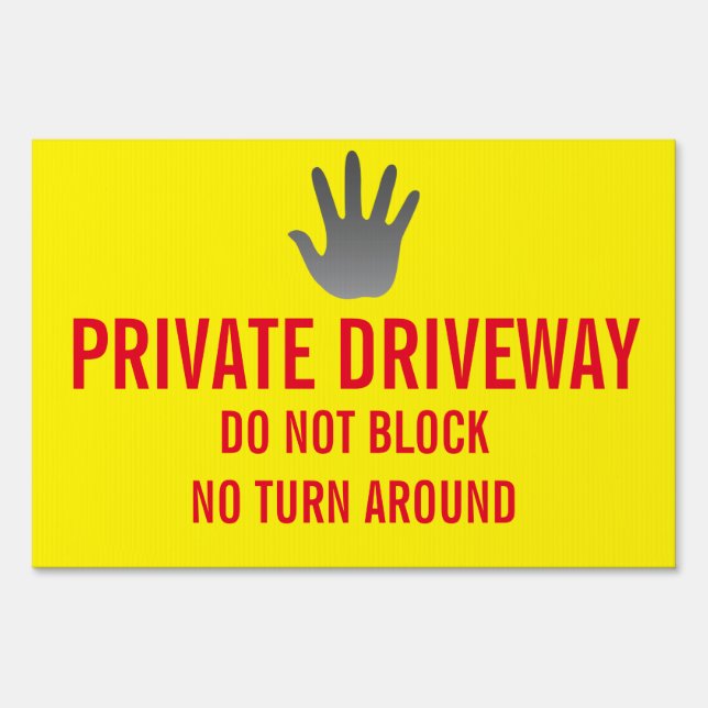 PRIVATE DRIVEWAY SIGN (Front)