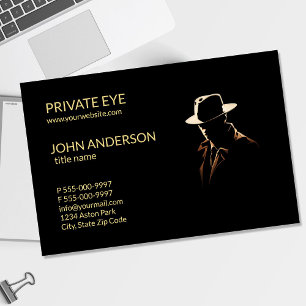 Private Eye Business Card Modern Private Invest