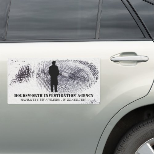 Private Eye Design Private Detective Investigator Car Magnet