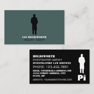 Private Eye Logo, Private Detective Investigator  Business Card