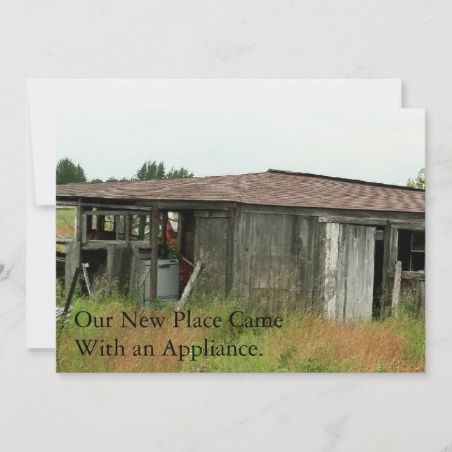 Private Fun Change of Address Card: Free Appliance Announcement (Front)