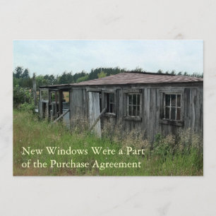 Private Funny Change of Address Card: New Windows Announcement