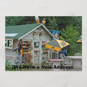 Private funny Change of Address Card - Northwoods