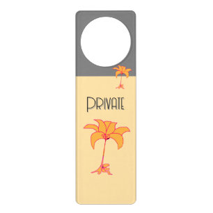 PRIVATE Gray Beige Door Hanger