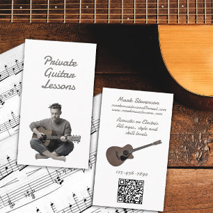 Private Guitar Lessons Business Card