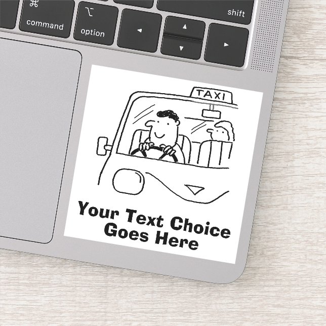 Private Hire & Taxi Service Sticker (Detail)