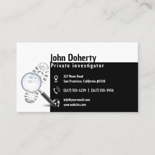 Private Investigat Detective Professional Business Card
