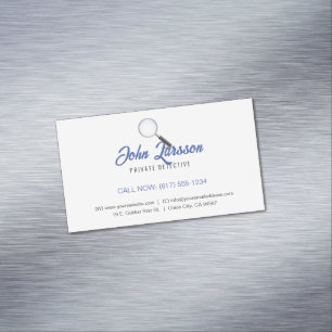 Private Investigat   Detective Professional Business Card Magnet