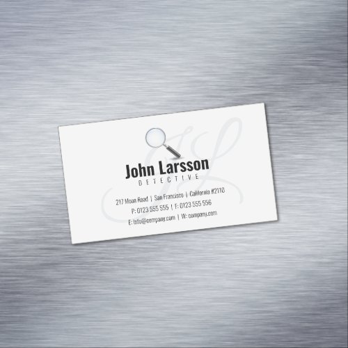 Private Investigat  Detective Professional Business Card Magnet