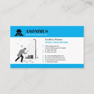 Private Investigations   Detective Professional Business Card