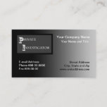 Private Investigator Business Card at Zazzle