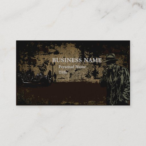 Customizable Private Investigator Business Card (retro)