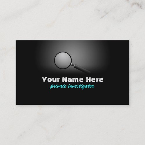 Private Investigator Business Cards