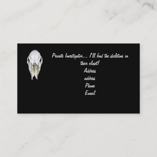 Private Investigator Business cards