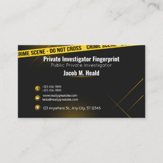 private investigator business cards,Detective  Card