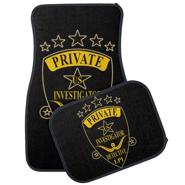 Private Investigator Car Mat (Set)