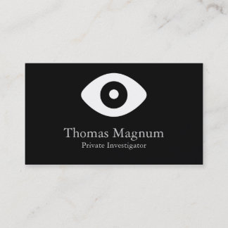 Private Investigator Eye Business Card