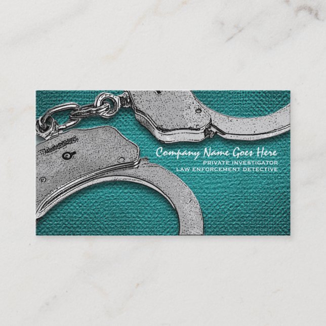 Private Investigator law enforcement Business Card (Front)