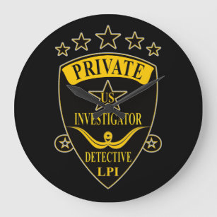 Private Investigator Wall Clock