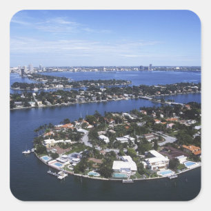 Private Island homes of Biscayne Bay, Star Square Sticker